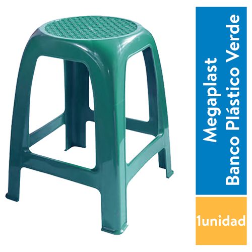 Megaplast Banco Plastico Adulto Verde M