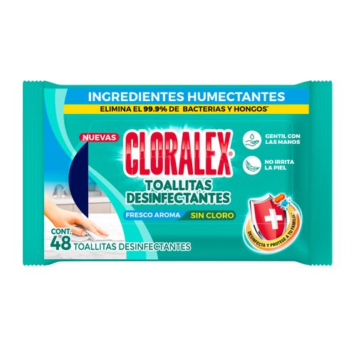 Toallitas Desinfectantes Cloralex -48 Unidades