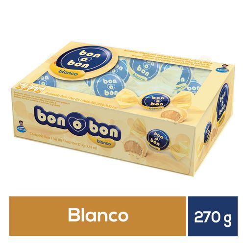 Bombon Arcor Chocolate Blanco Bonobon Caja - 270gr