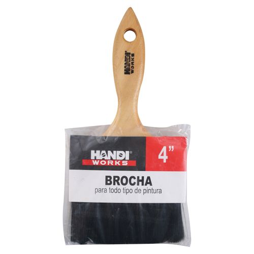 Brocha Standar Handi Works Mango Madera - 4 Pulgadas