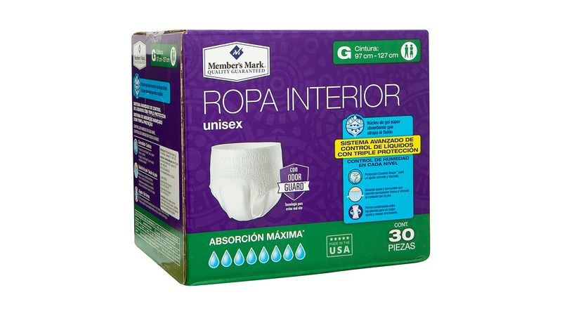 Comprar Ropa Interior Members Mark Para Adulto G- 30 Piezas | Walmart  Honduras