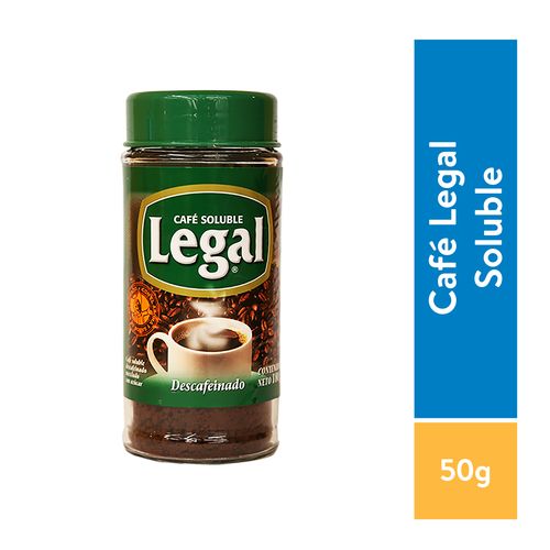 Café Legal Soluble Descafeinado - 50 g