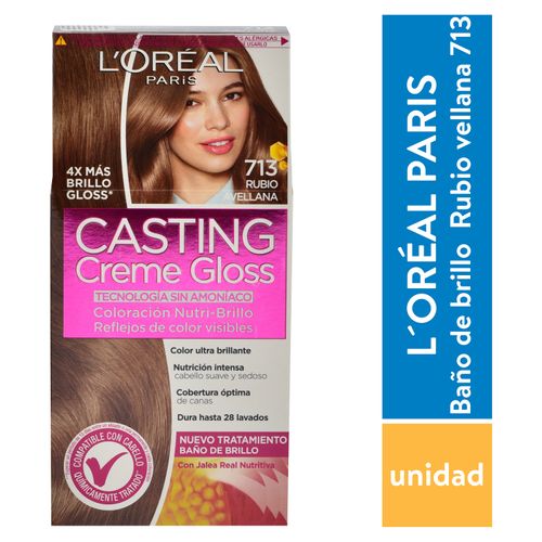 Tinte para el cabello L'Oréal Paris Casting Creme sin amoníaco tono 713 Rubio