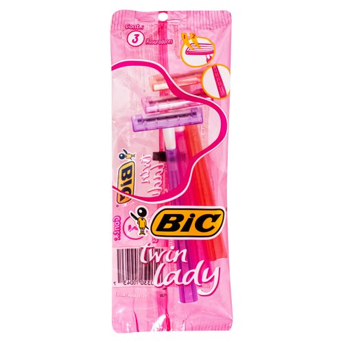 Rasuradora Bic Doble Hoja Mujer -3unidades