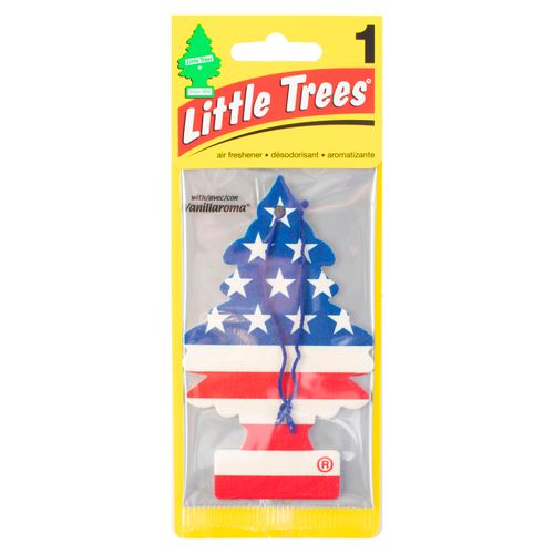 1 Pack Aromatizante Little Tree Car Freshner Pinito Bandera Usa