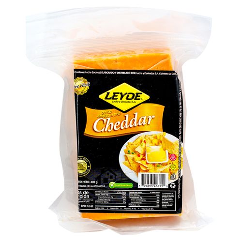 Queso Leyde Cheddar Paquete - 400Gr