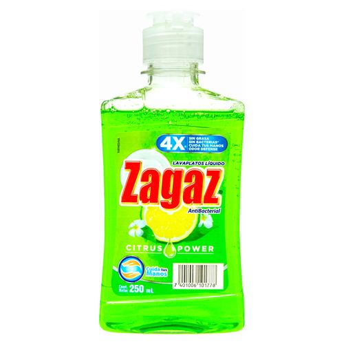 Lavaplatos Zagaz Liquido Citrus 250 Ml
