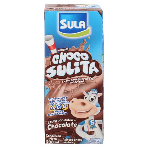 Leche Sula Malteada Sabor A Chocolate -200 ml
