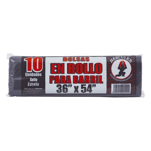 Bolsa Bas Hercules Negra Rol Jardin 10Un