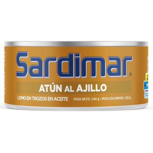 Atún Sardimar Trozos Ajillo Aceite - 140gr