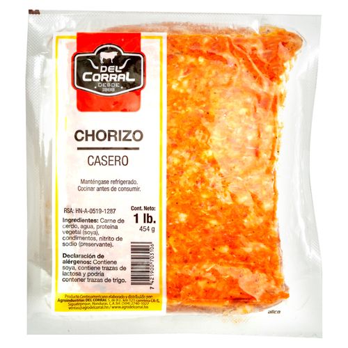 Chorizo El Corral  Cacero Fresco Paquete - Unidad
