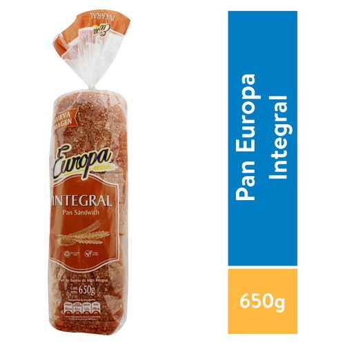 Pan Europa integral para sándwich - 650 g