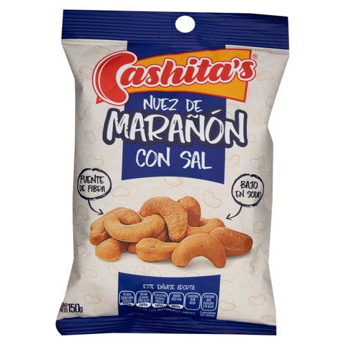 Nuez Cashitas Marañon Horneado Con Sal - 150gr