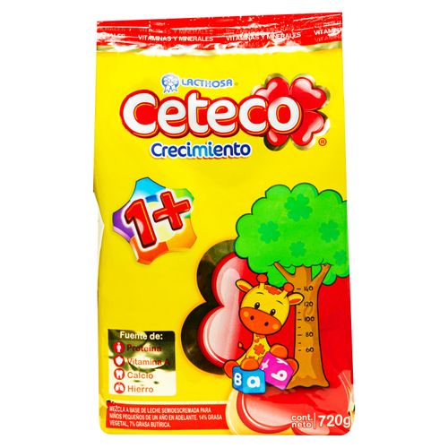 Leche Ceteco Crecimiento 1 Mas Bolsa- 720 gr