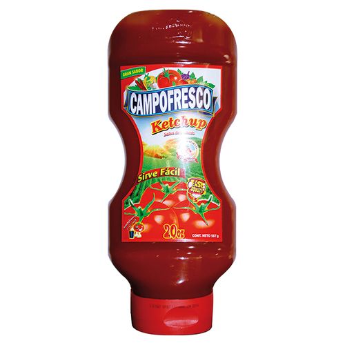 Salsa Ketchup Campofresco Top Down - 567Gr