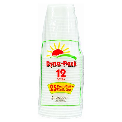 Vasos Dyna Pack Desechable Num12 -25 Unidades