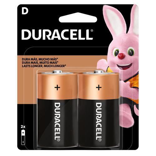 Bateria Duracell Alcalina Grande D - 2 Unidades