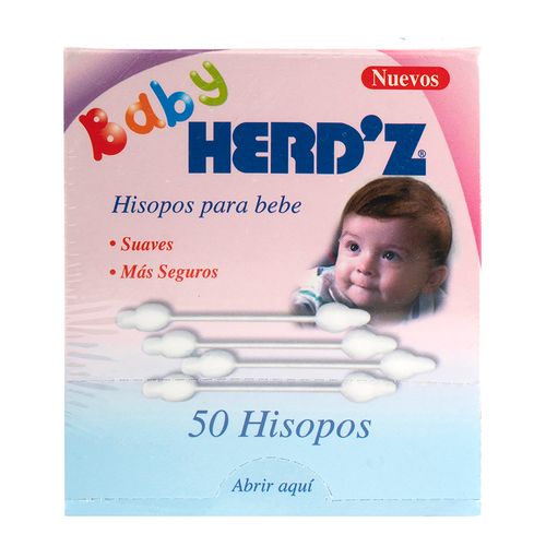 Hisopos Herdz Para Bebe 50 Unidades
