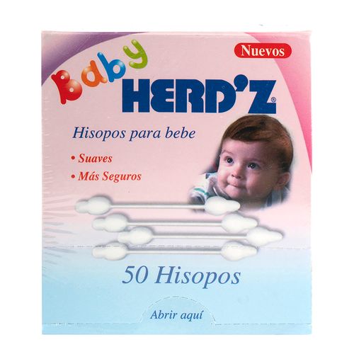 Hisopos Herdz Para Bebe - 50 Unidades