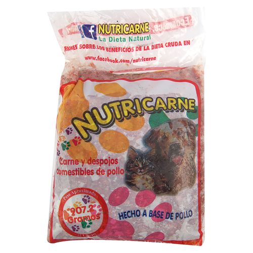 Nutricarne Comida Para Perro Congelada Paquete - 1 Unidad