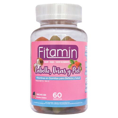 Vitamina Fitamin Para Cabello Uñas Y Piel - 60 Gomitas