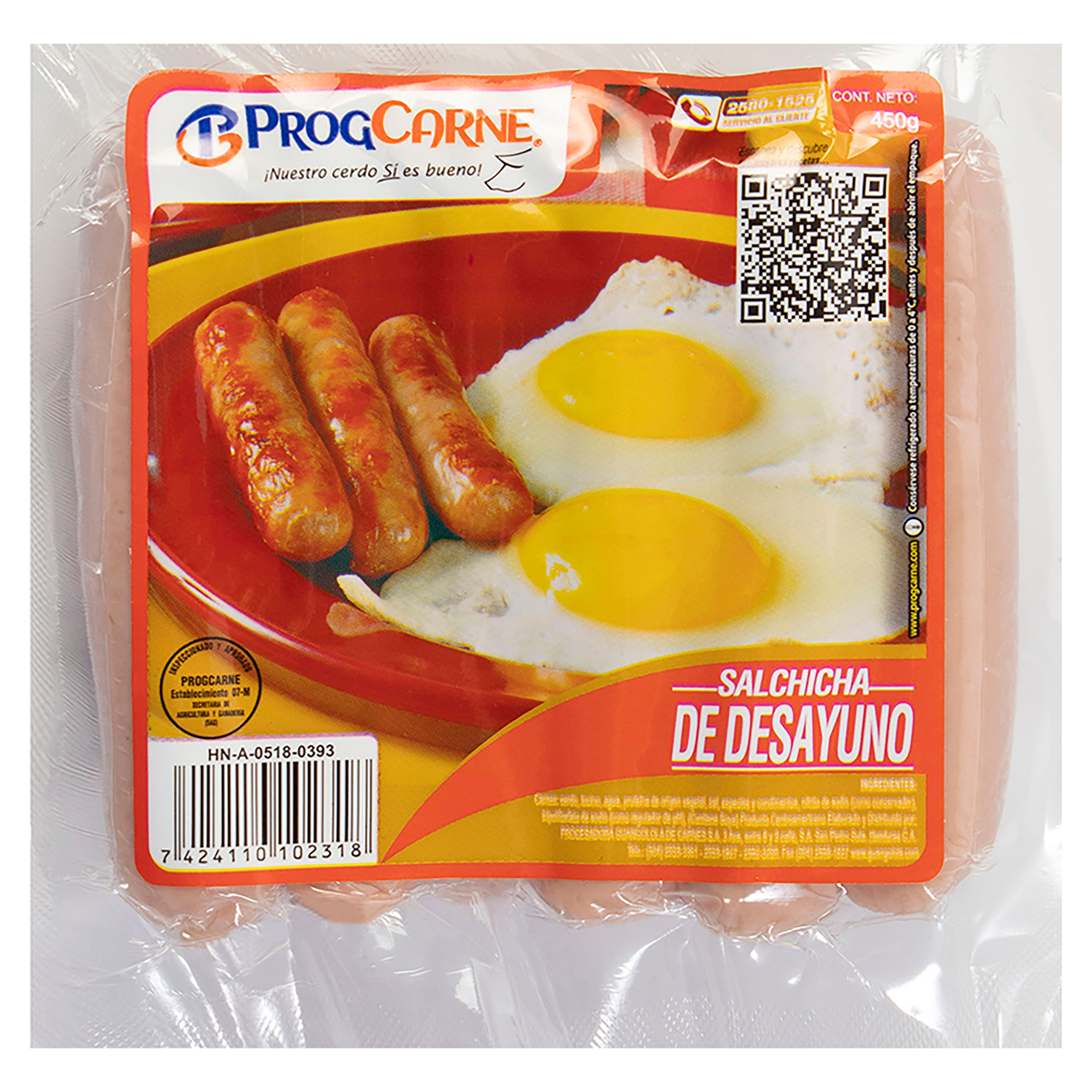 Comprar Salchicha Progcarne Para Desayuno Paquete - 450 Gr | Walmart  Honduras