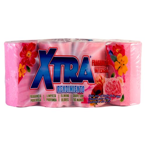 4 Pack Jabón Xtra Fragancia Inten - 1700Gr