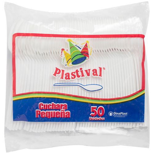 Cuchara Dsechable Plastival Pequena 50Un