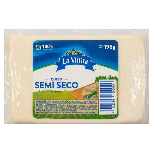 Queso Semi Seco La Villita -198gr