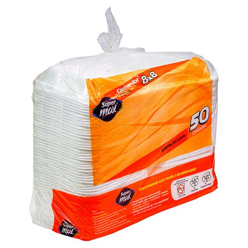 Contenedor Supermax 8X8 Div Des Foam - 25 Unidades