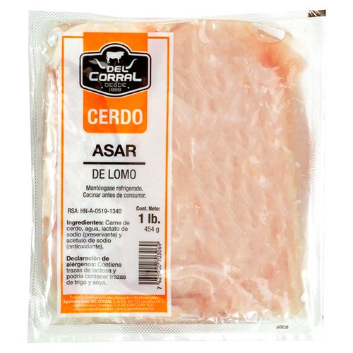 Carne Para Asar Del Corral Lomo De Cerdo Fresco Paquete - 1 libra