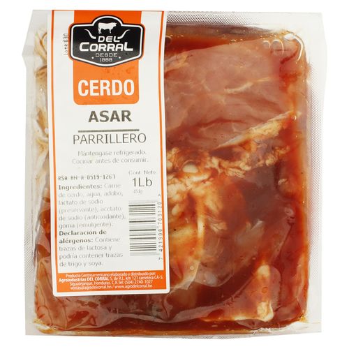 Carne Para Asar Del Corral Parrillero Cerdo Fresco Paquete - 1 Unidad