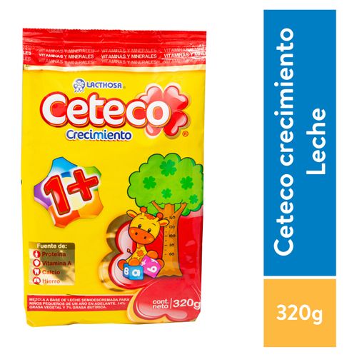 Leche Ceteco Crecimiento 1 Mas Bolsa -320 gr