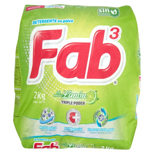 Detegente Fab Limon Verde- 2000gr