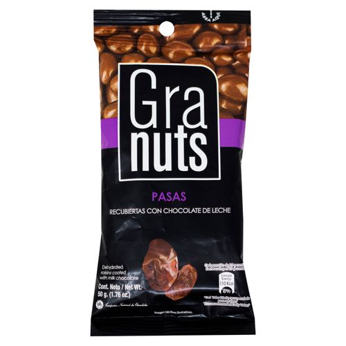 Pasa Cubierta Con Chocolate Granuts 40Gr