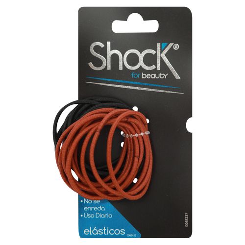 Cola Para Cabello Shock Elastico Basic Negro 20 Und