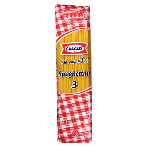 Pasta Carozzi Spaguetti Capellino - 400Gr