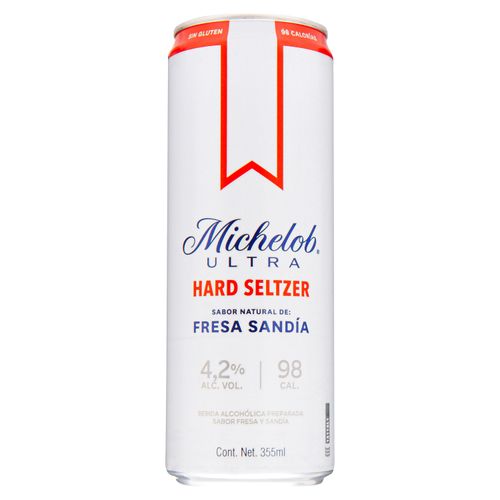 Cerveza Michelob Ultra Hard Seltzer Sabor De Fresa Sandia- 355 ml