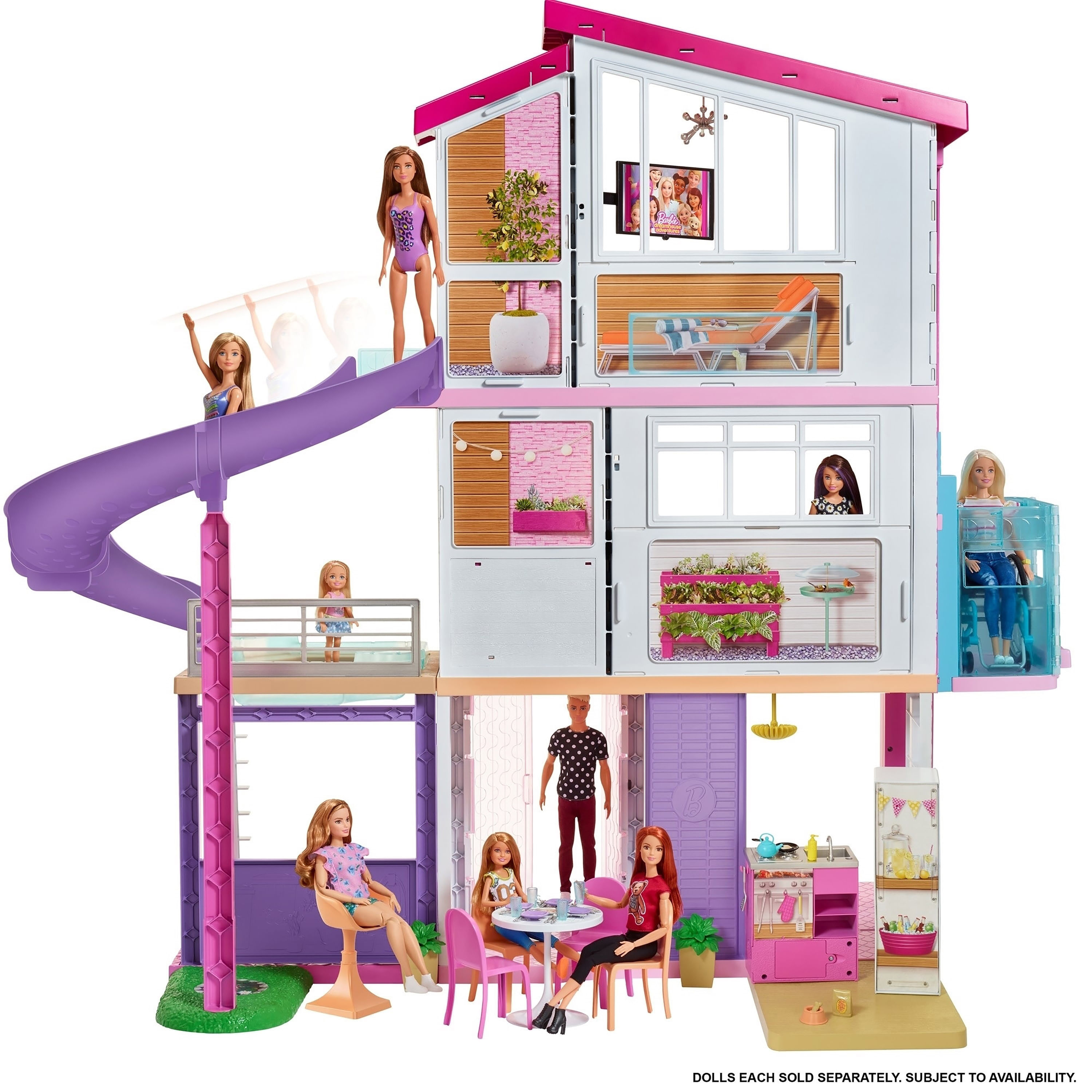 Лучший дом барби. Дом мечты для Барби fhy73. Дом для куклы Барби fhy73. Кукольный дом Barbie Dreamhouse Барби дом мечты. Barbie дом мечты трехэтажный с лифтом и мебелью gnh53.