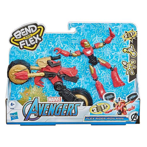 Figura De Iron Man Flex Rider De 15 Cm