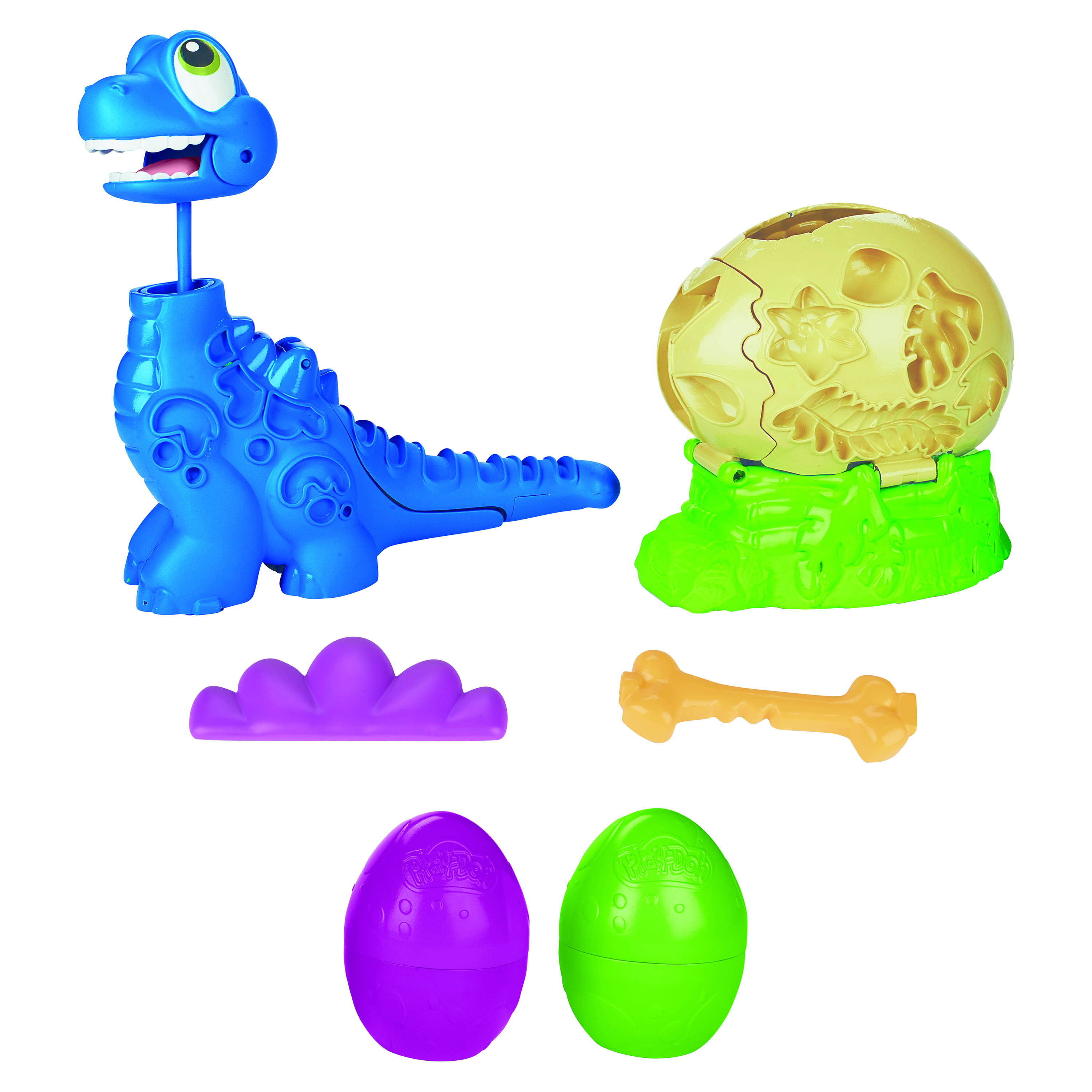 Play Doh Set Dino Cuello Largo