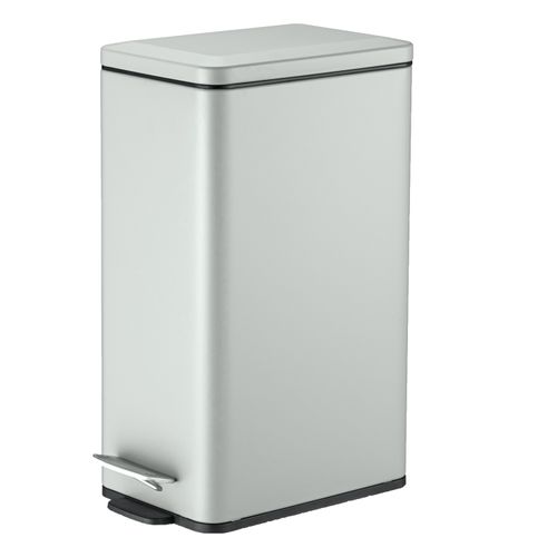Basurero Ss Rectangular Con Pedal Ms 15L