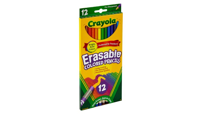Lápices de Colores Crayola Borrables Set de 12