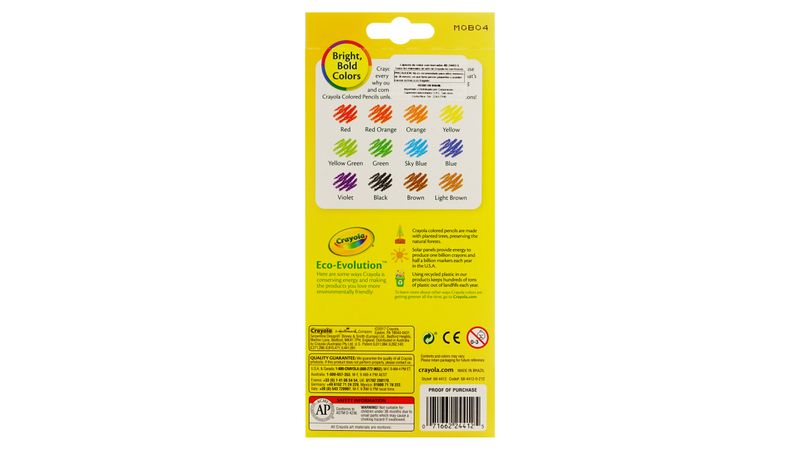 Lápices de Colores Crayola Borrables Set de 12