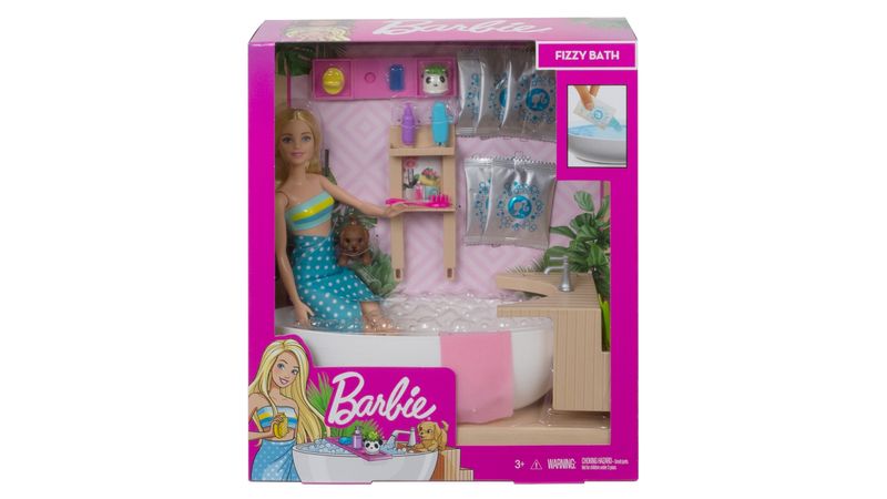 Barbie Fashionista Bano De Espuma