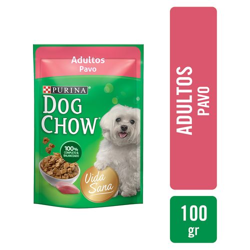 Comida Hume Dog Chow Pouches Pavo 100Gr