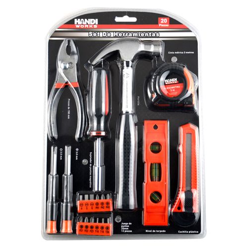 Set Herramientas Handi Works Multiuso- 20 Piezas