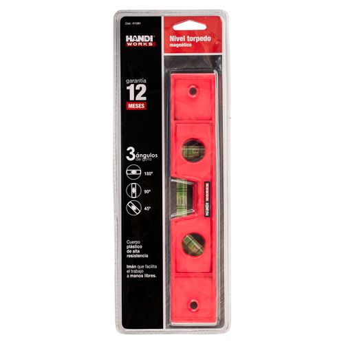 Nivel Torpedo Handi Works De Magnetico - 9 Pulgadas