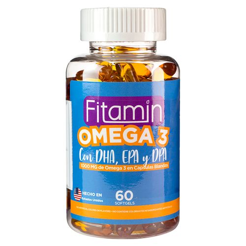 Vitaminas Fitamin Con Omega 3-60 Unidades