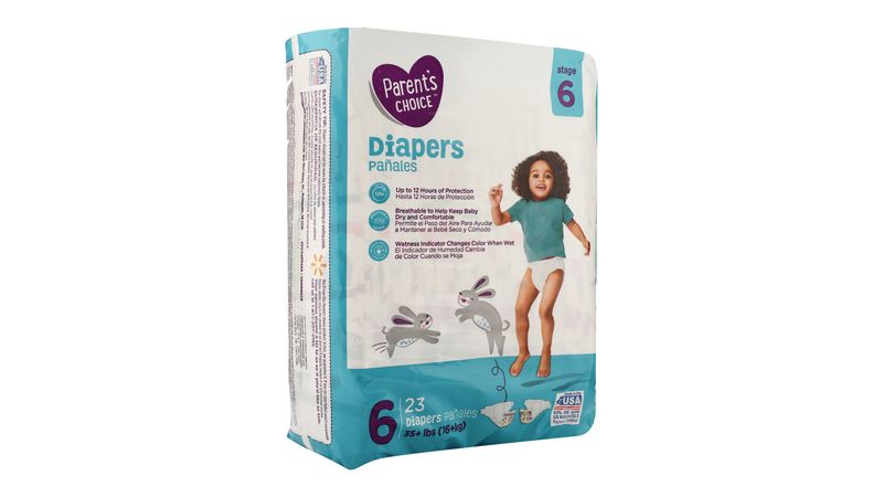 Parents choice size store 6 diapers walmart